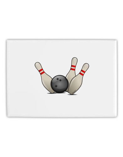 Bowling Ball with Pins Fridge Magnet 2&#x22;x3&#x22; Landscape-Fridge Magnet-TooLoud-White-Davson Sales