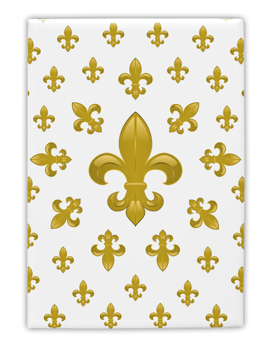 Gold Fleur De Lis AOP Fridge Magnet 2&#x22;x3&#x22; Portrait by TooLoud-Fridge Magnet-TooLoud-White-Davson Sales