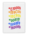 TooLoud Pride Flag Hex Code Fridge Magnet 2 Inchx3 Inch Portrait-Fridge Magnet-TooLoud-Davson Sales