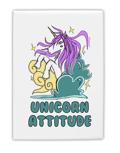 TooLoud Unicorn Attitude Fridge Magnet 2 Inchx3 Inch Portrait