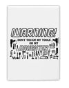 TooLoud Warning, do not touch my tools or my Daughter Fridge Magnet 2 Inchx3 Inch Portrait-Fridge Magnet-TooLoud-Davson Sales