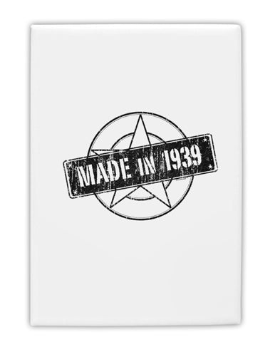 TooLoud 80th Birthday Made in 1939 Fridge Magnet 2 Inchx3 Inch Portrait-Fridge Magnet-TooLoud-Davson Sales