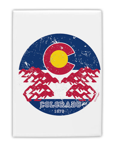 TooLoud Grunge Colorado Rocky Mountain Bighorn Sheep Flag Fridge Magne