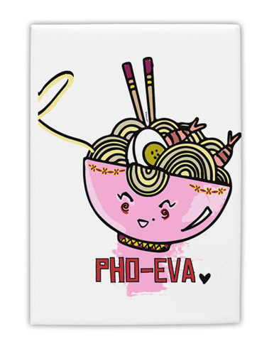 TooLoud Matching Pho Eva Pink Pho Bowl Fridge Magnet 2 Inchx3 Inch Portrait-Fridge Magnet-TooLoud-Davson Sales