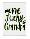 TooLoud One Lucky Grandpa Shamrock Fridge Magnet 2 Inchx3 Inch Portrai