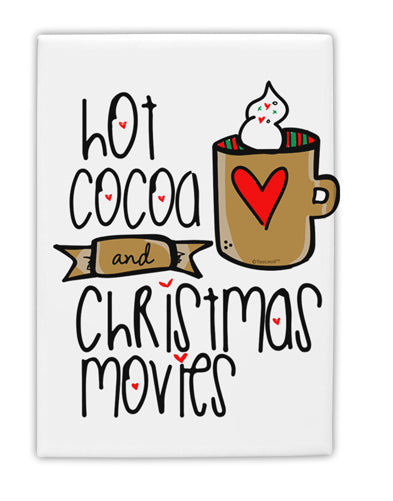 TooLoud Hot Cocoa and Christmas Movies Fridge Magnet 2 Inchx3 Inch Por