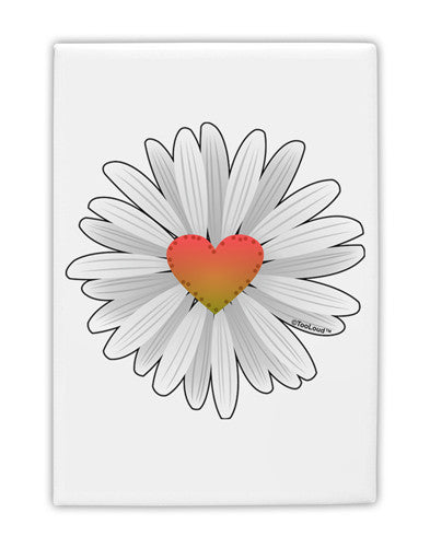 Pretty Daisy Heart Fridge Magnet 2"x3" Portrait-Fridge Magnet-TooLoud-Davson Sales