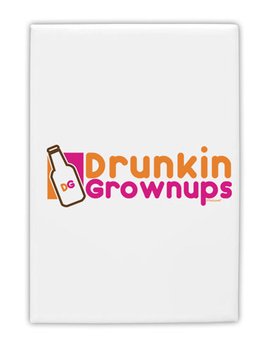 Drunken Grown ups Funny Drinking Fridge Magnet 2&#x22;x3&#x22; Portrait by TooLoud-Fridge Magnet-TooLoud-White-Davson Sales