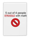 5 out of 4 People Funny Math Humor Fridge Magnet 2&#x22;x3&#x22; Portrait by TooLoud-TooLoud-White-Davson Sales
