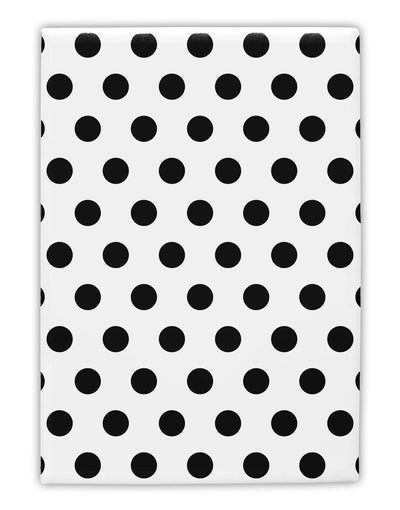 Black Polka Dots on White Collapsible Neoprene Bottle Insulator All Over Print by TooLoud-TooLoud-White-Davson Sales