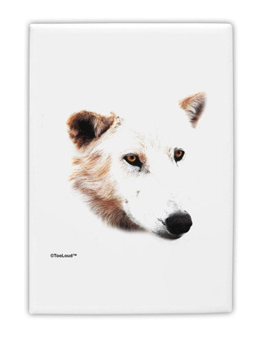 TooLoud White Wolf Head Cutout Fridge Magnet 2&#x22;x3&#x22; Portrait-Fridge Magnet-TooLoud-White-Davson Sales