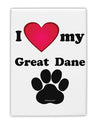 I Heart My Great Dane Fridge Magnet 2&#x22;x3&#x22; Portrait by TooLoud-TooLoud-White-Davson Sales