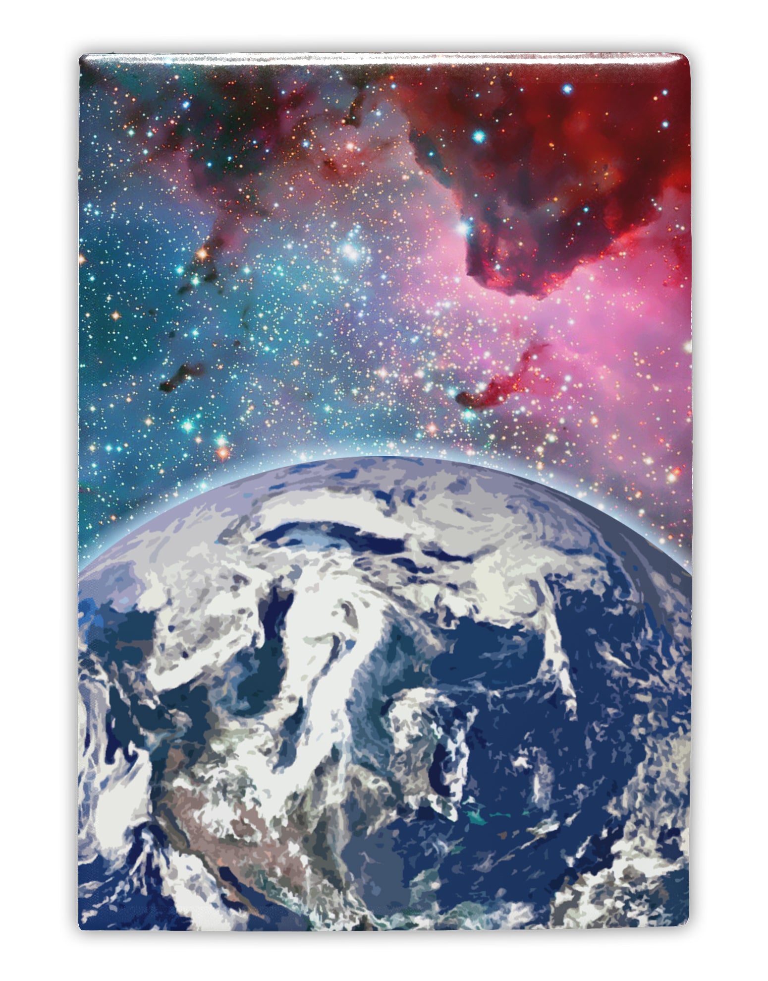 Fantasy Galactic Earth All Over Collapsible Neoprene Bottle Insulator All Over Print by TooLoud-TooLoud-White-Davson Sales