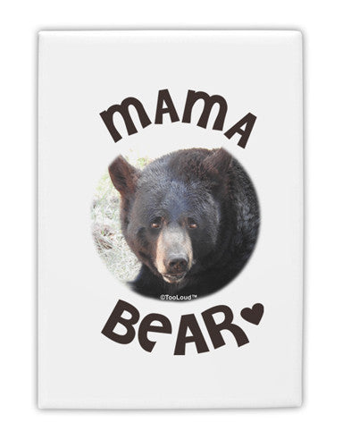 Black Bear - Mama Bear Fridge Magnet 2&#x22;x3&#x22; Portrait-Fridge Magnet-TooLoud-White-Davson Sales