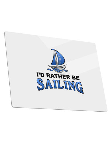 I'd Rather Be Sailing Metal Panel Wall Art Landscape - Choose Size-TooLoud-14x11"-Davson Sales