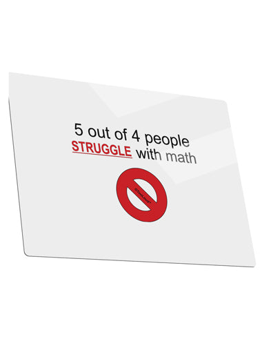5 out of 4 People Funny Math Humor Metal Panel Wall Art Landscape - Choose Size by TooLoud-TooLoud-14x11"-Davson Sales