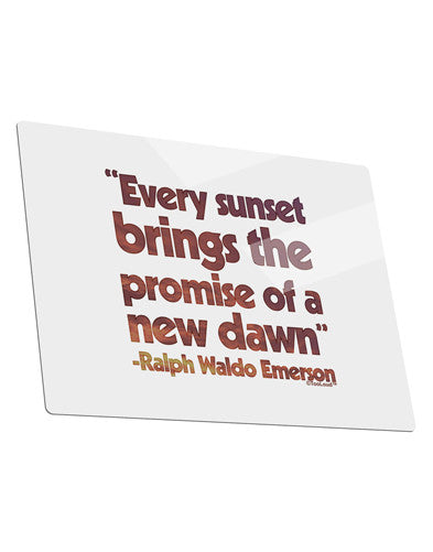 Emerson Sunset Quote Metal Panel Wall Art Landscape - Choose Size-MetalWallArt-TooLoud-14x11"-Davson Sales