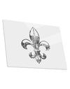 Distressed Fleur de Lis Metal Panel Wall Art Landscape - Choose Size-TooLoud-14x11"-Davson Sales