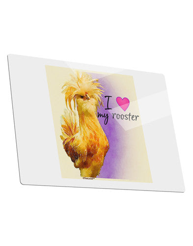 I Heart My Rooster Metal Panel Wall Art Landscape - Choose Size-Wall Clock-TooLoud-14x11"-Davson Sales