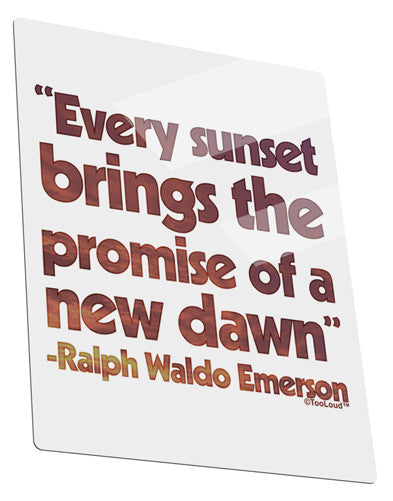 Emerson Sunset Quote Metal Panel Wall Art Portrait - Choose Size-MetalWallArt-TooLoud-11x14"-Davson Sales
