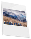 Pikes Peak CO Mountains Text Metal Panel Wall Art Portrait - Choose Size by TooLoud
