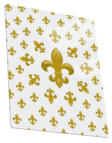Gold Fleur De Lis AOP Metal Panel Wall Art Portrait - Choose Size by TooLoud-TooLoud-11x14"-Davson Sales