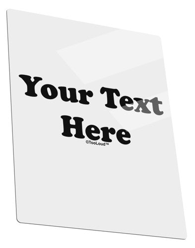 Enter Your Own Words Customized Text Metal Panel Wall Art Portrait - Choose Size-TooLoud-11x14"-Davson Sales