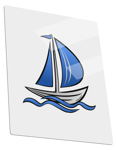 Blue Sailboat Metal Panel Wall Art Portrait - Choose Size-TooLoud-11x14"-Davson Sales