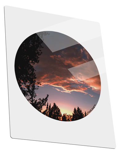 Forest Sunset Metal Panel Wall Art Portrait - Choose Size by TooLoud-TooLoud-11x14"-Davson Sales