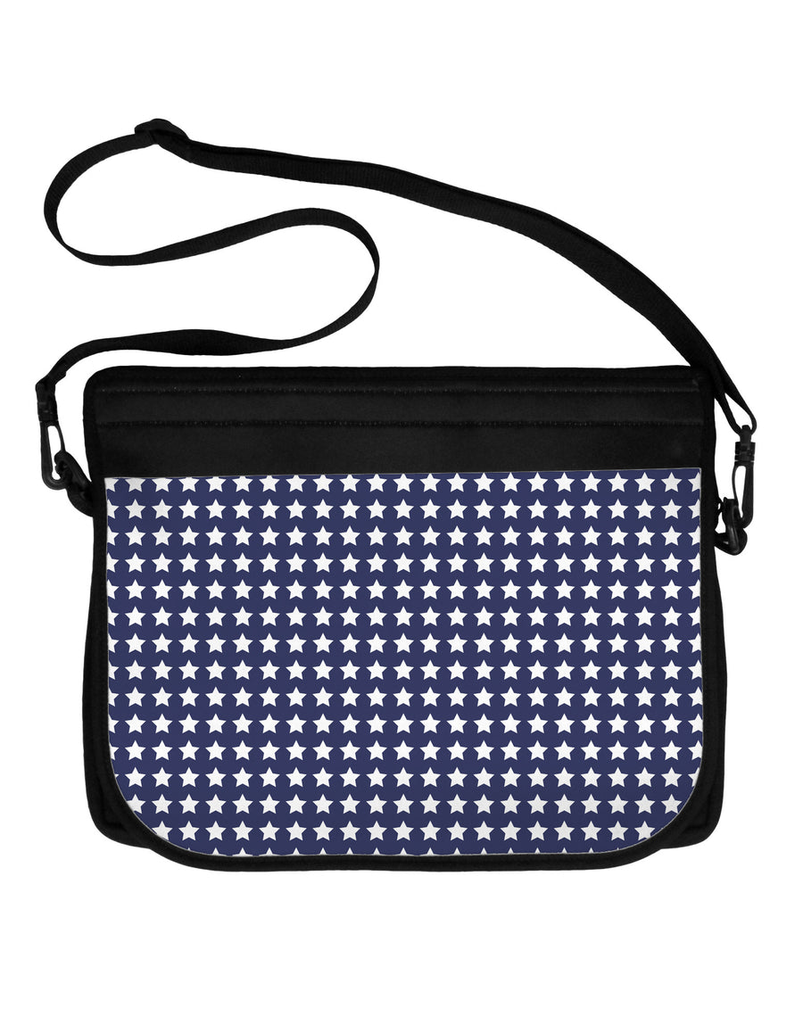 Americana Stars Pattern Neoprene Laptop Shoulder Bag All Over Print-Laptop Shoulder Bag-TooLoud-Black-White-One Size-Davson Sales