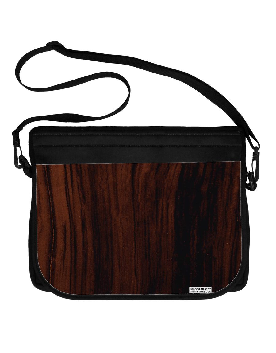 Dark Wood Look Neoprene Laptop Shoulder Bag All Over Print by TooLoud-Laptop Shoulder Bag-TooLoud-Black-White-Davson Sales