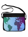 Cool World Map Design Neoprene Laptop Shoulder Bag All Over Print-Laptop Shoulder Bag-TooLoud-Black-White-One Size-Davson Sales