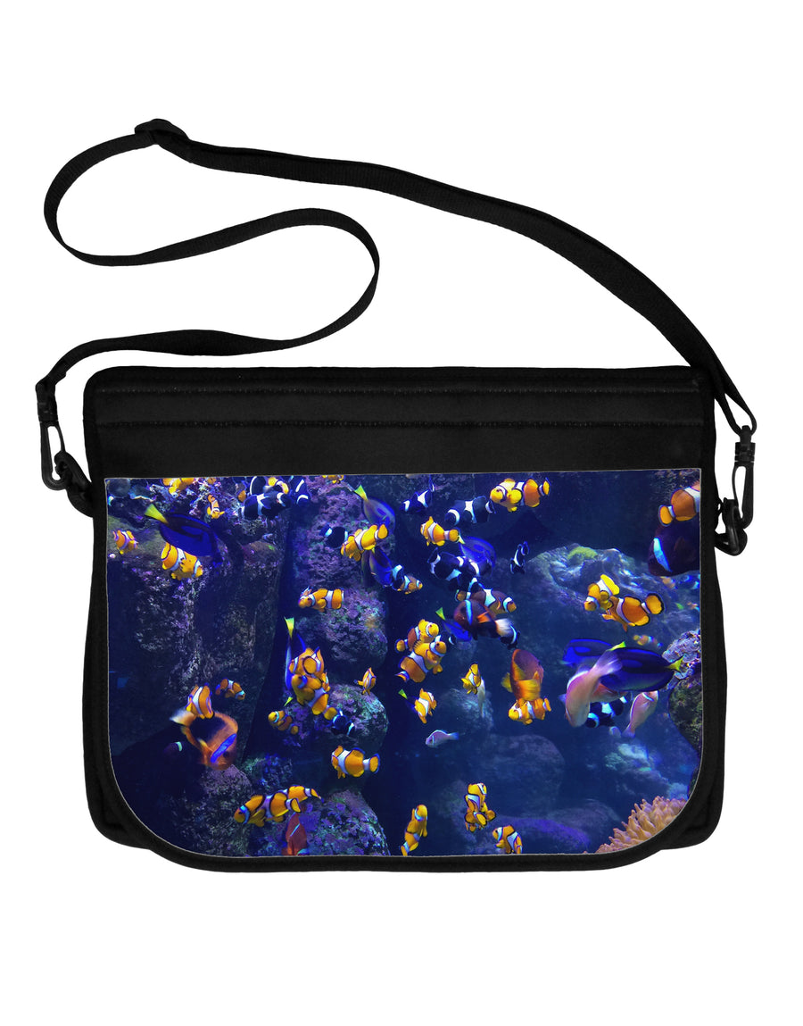 Underwater Ocean View Clownfish Neoprene Laptop Shoulder Bag All Over Print by TooLoud-Laptop Shoulder Bag-TooLoud-Black-White-One Size-Davson Sales
