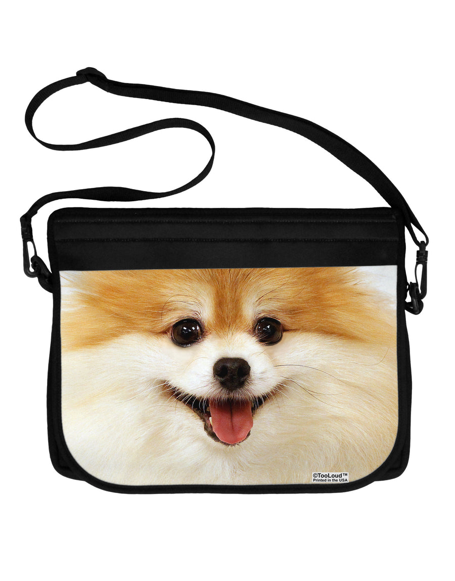 Adorable Pomeranian 1 Neoprene Laptop Shoulder Bag All Over Print-Laptop Shoulder Bag-TooLoud-Black-White-15 Inches-Davson Sales