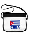 Cuba Flag Cuban Pride Neoprene Laptop Shoulder Bag by TooLoud-Laptop Shoulder Bag-TooLoud-Black-White-15 Inches-Davson Sales
