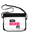 Aca Believe It Neoprene Laptop Shoulder Bag-Laptop Shoulder Bag-TooLoud-Black-White-One Size-Davson Sales