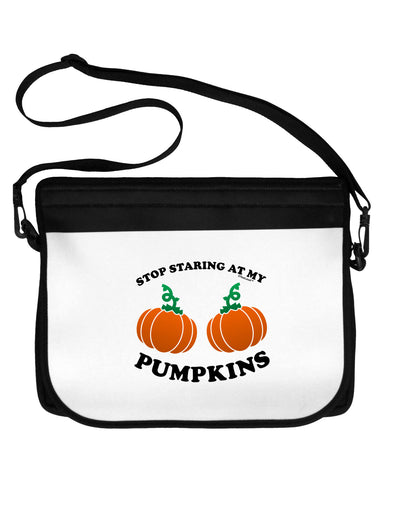 Stop Staring At My Pumpkins 15&#x22; Dark Laptop / Tablet Case Bag by TooLoud-Laptop / Tablet Case Bag-TooLoud-Black-White-15 Inches-Davson Sales