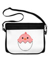 Cute Hatching Chick - Pink Neoprene Laptop Shoulder Bag by TooLoud-Laptop Shoulder Bag-TooLoud-Black-White-One Size-Davson Sales
