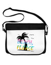 Beach Please - Summer Colors with Palm Trees Neoprene Laptop Shoulder Bag-Laptop Shoulder Bag-TooLoud-Black-White-One Size-Davson Sales