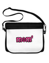 Mom Squared - Cute Mom of Two Design Neoprene Laptop Shoulder Bag by TooLoud-Laptop Shoulder Bag-TooLoud-Black-White-One Size-Davson Sales