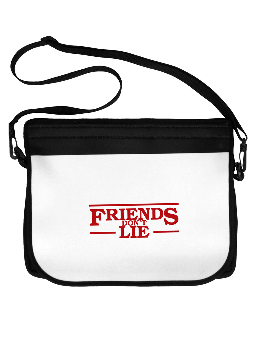 Friends Don't Lie Neoprene Laptop Shoulder Bag by TooLoud-Laptop Shoulder Bag-TooLoud-Black-White-15 Inches-Davson Sales
