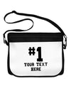 Personalized Number 1 Neoprene Laptop Shoulder Bag by TooLoud-Laptop Shoulder Bag-TooLoud-Black-White-One Size-Davson Sales