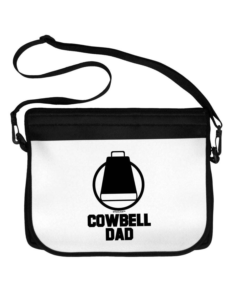 Cowbell Dad Neoprene Laptop Shoulder Bag by TooLoud-Laptop Shoulder Bag-TooLoud-Black-White-One Size-Davson Sales