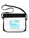 My First Mother's Day - Baby Feet - Blue Neoprene Laptop Shoulder Bag by TooLoud-Laptop Shoulder Bag-TooLoud-Black-White-One Size-Davson Sales