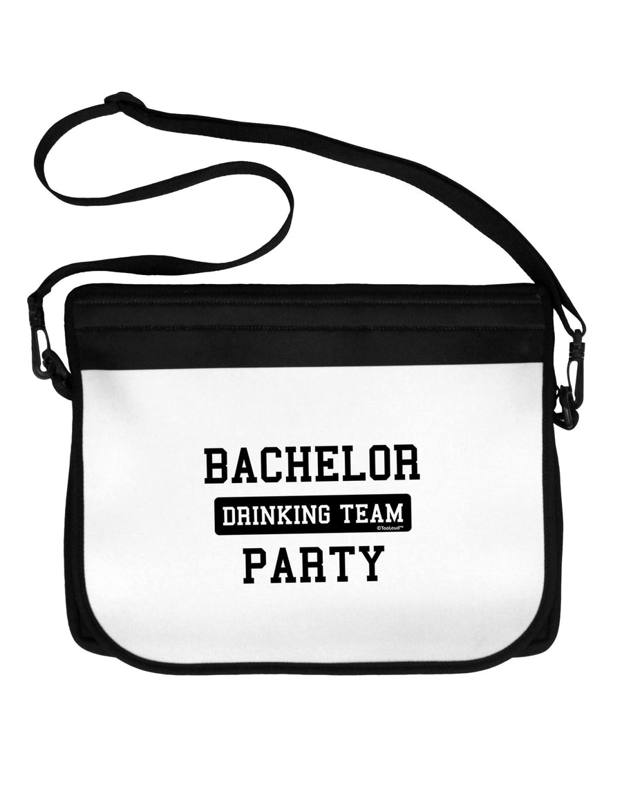 Bachelor Party Drinking Team Neoprene Laptop Shoulder Bag-Laptop Shoulder Bag-TooLoud-Black-White-One Size-Davson Sales