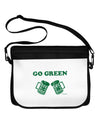 Go Green - St. Patrick's Day Green Beer Neoprene Laptop Shoulder Bag by TooLoud-Laptop Shoulder Bag-TooLoud-Black-White-One-Size-Adult-Davson Sales