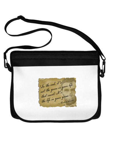 The Life In Your Years Lincoln 15&#x22; Dark Laptop / Tablet Case Bag by TooLoud-Laptop / Tablet Case Bag-TooLoud-Black-White-15 Inches-Davson Sales