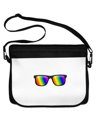 Pride Rainbow Lenses 15&#x22; Dark Laptop / Tablet Case Bag by TooLoud-Laptop / Tablet Case Bag-TooLoud-Black-White-15 Inches-Davson Sales