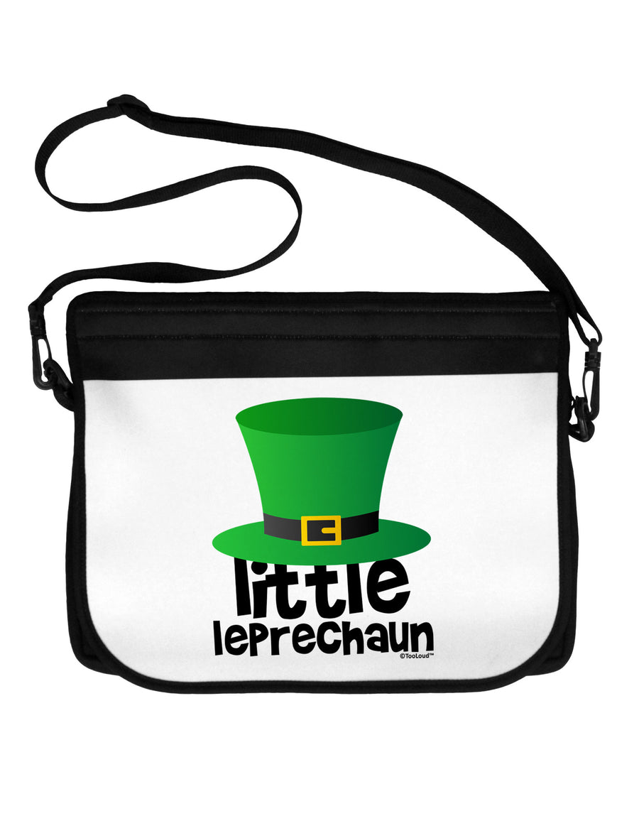 Little Leprechaun - St. Patrick's Day Neoprene Laptop Shoulder Bag by TooLoud-Laptop Shoulder Bag-TooLoud-Black-White-One-Size-Adult-Davson Sales