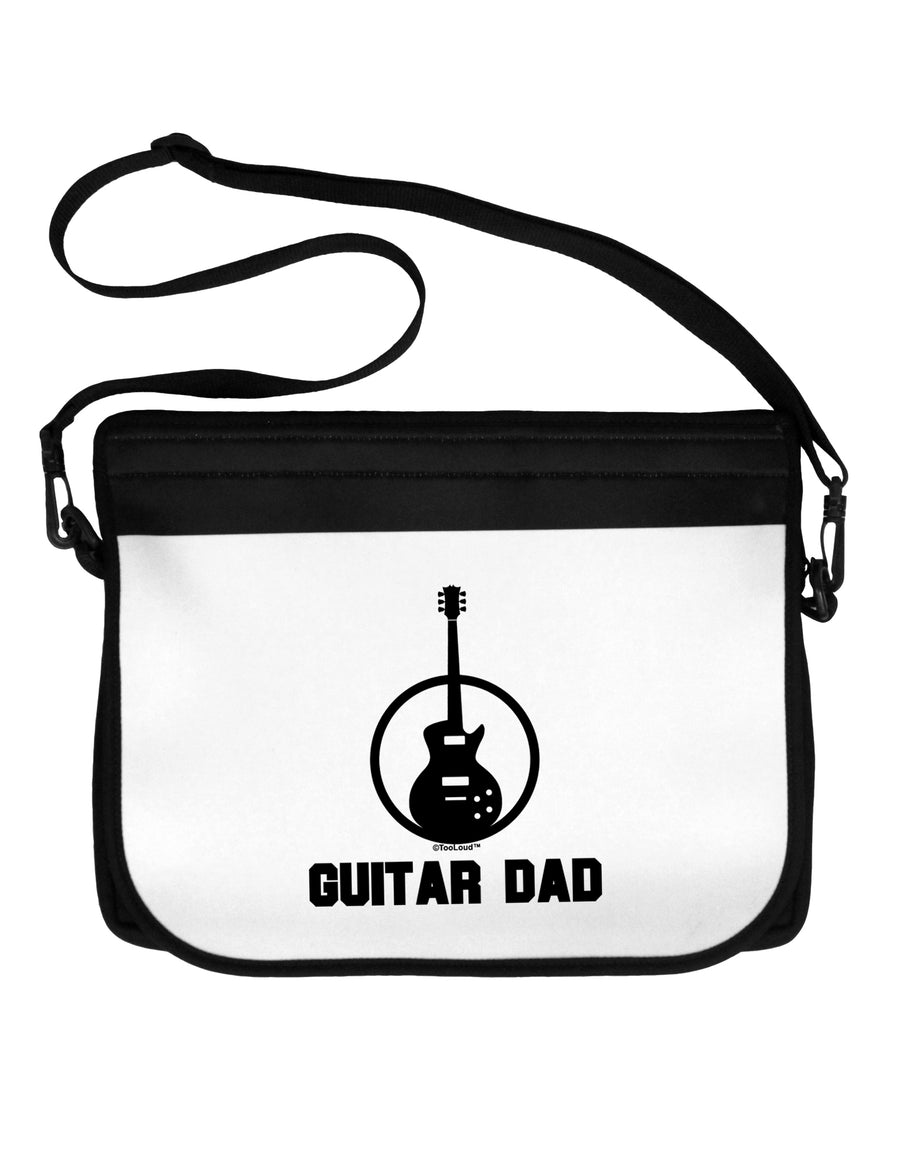 Guitar Dad Neoprene Laptop Shoulder Bag by TooLoud-Laptop Shoulder Bag-TooLoud-Black-White-One Size-Davson Sales